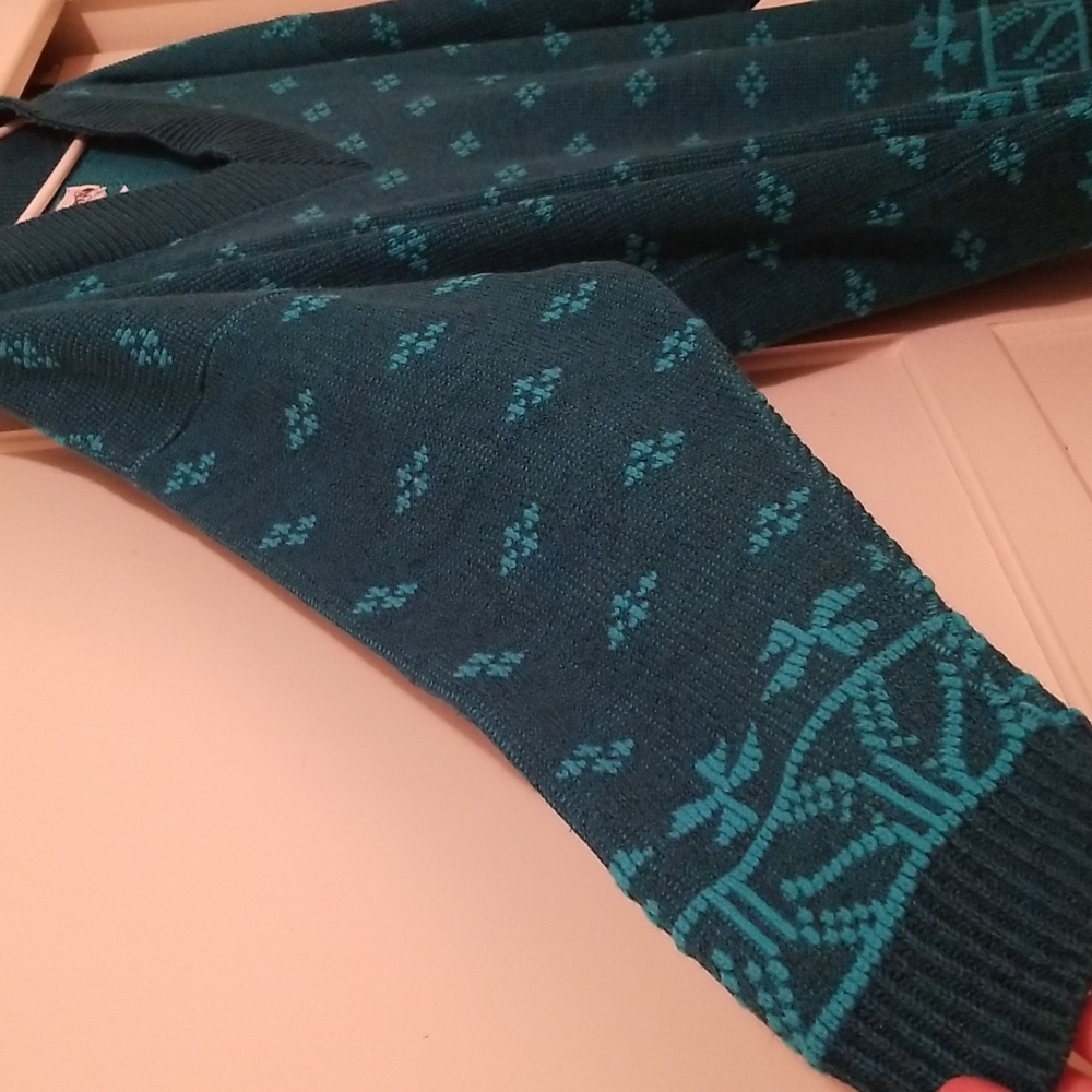 Capistrano Blue Knit Sweater Size 2X - Picture 3 of 5